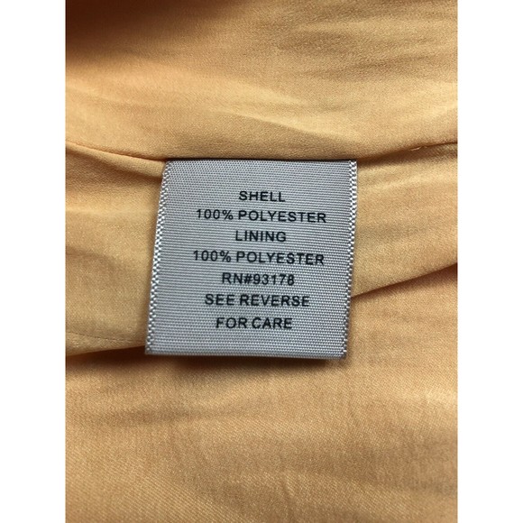 Philosophy Women’s Sz XS Orange Sleeveless Button Front High Neck Blouse - Picture 11 of 15